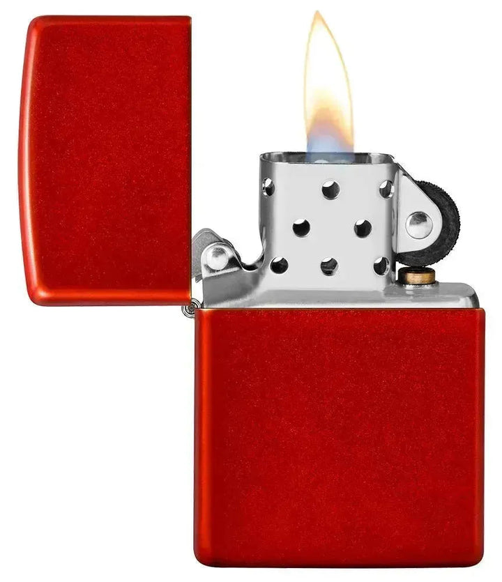 Zippo - Klassisk Metall Rød - Game-On.no
