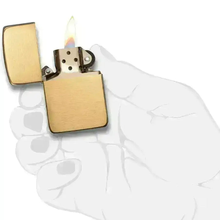 Zippo Lighter - 1941 Replica - Messing - Game-On.no