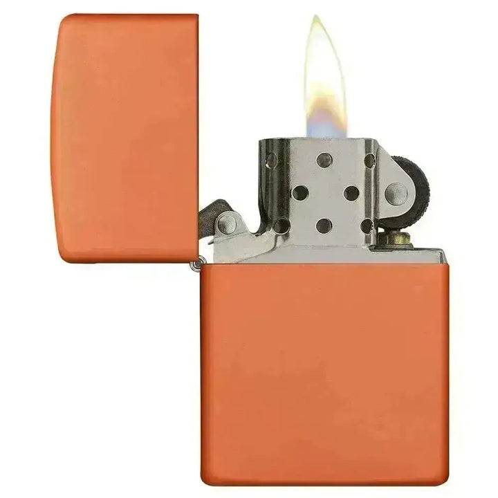 Zippo Lighter - Classic Matte Orange - Game-On.no