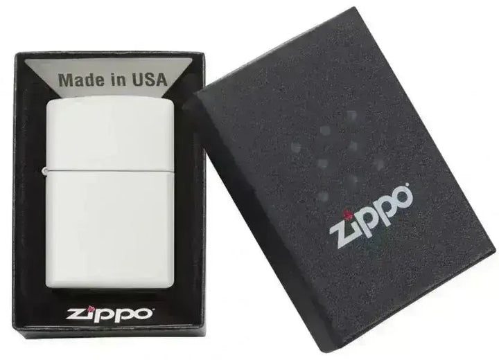 Zippo Lighter - Classic Matte White - Game-On.no