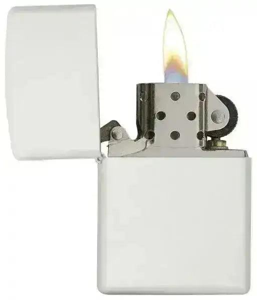 Zippo Lighter - Classic Matte White - Game-On.no