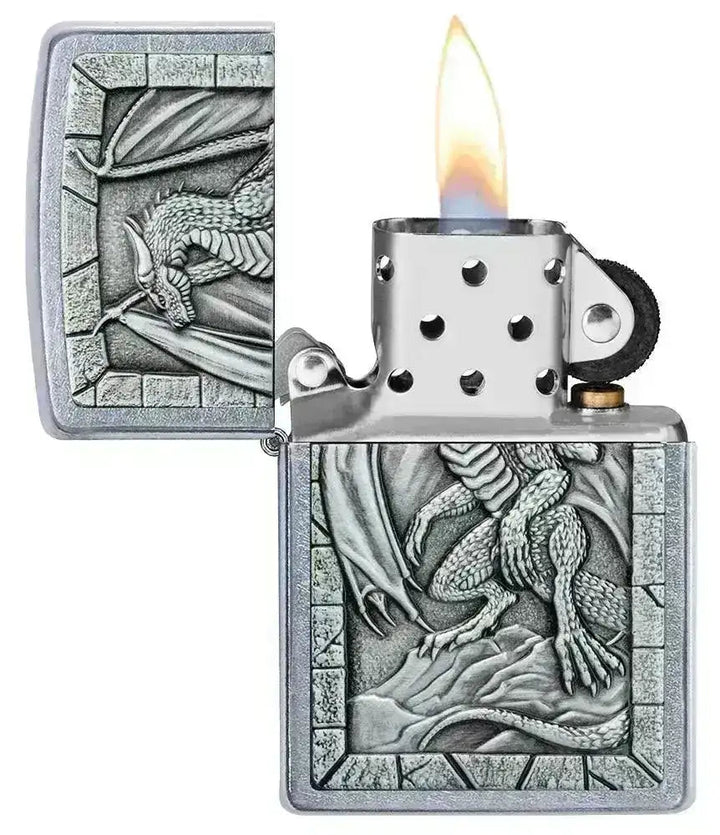 Zippo Lighter - Drage 2 Emblem - Game-On.no