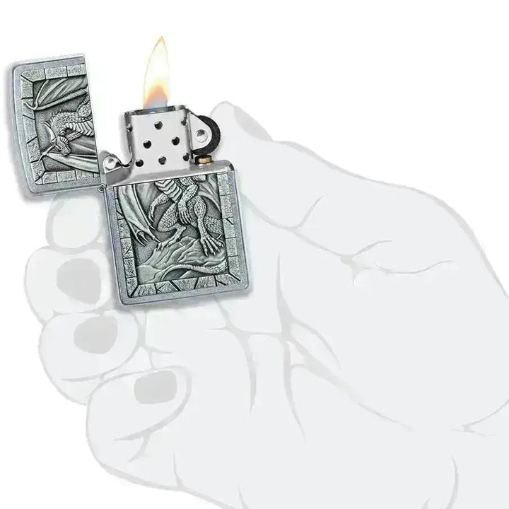 Zippo Lighter - Drage 2 Emblem - Game-On.no