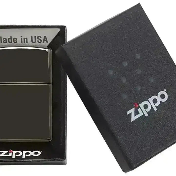Zippo Lighter - Ebony High Polish Black - Game-On.no