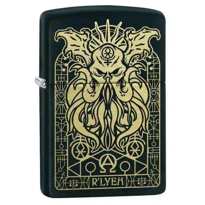 Zippo Lighter - H.P. Lovecraft Monster Motiv - Game-On.no
