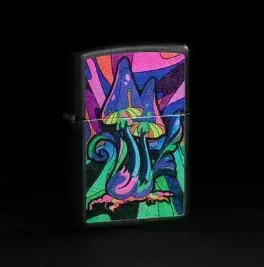 Zippo Lighter - Magic Mushrooms Neon Motiv - Game-On.no