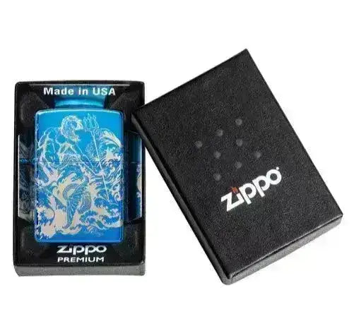 Zippo Lighter - Poseidon Atlantis Design - Game-On.no