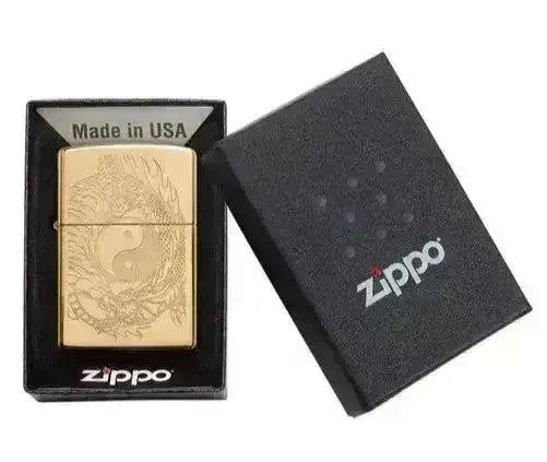 Zippo Lighter - Yin & Yang Drage og Tiger - Game-On.no