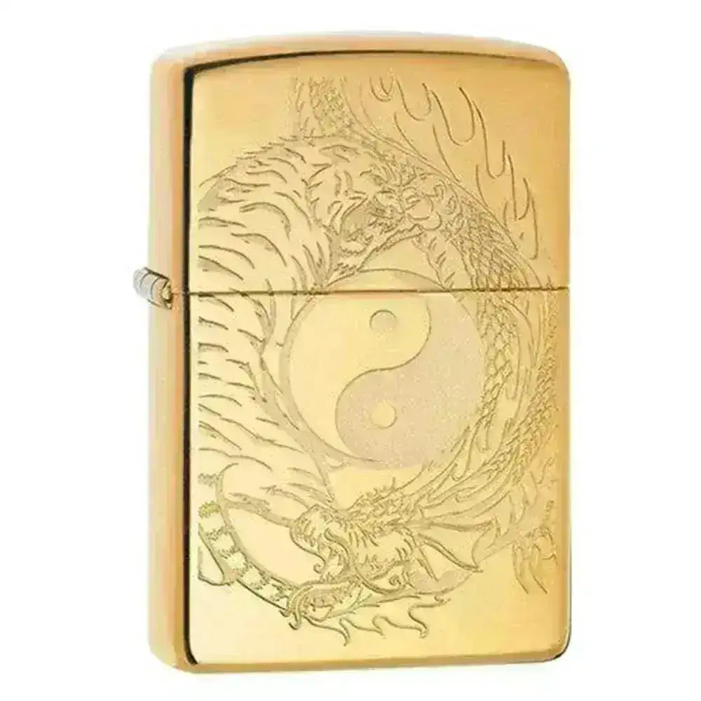 Zippo Lighter - Yin & Yang Drage og Tiger - Game-On.no