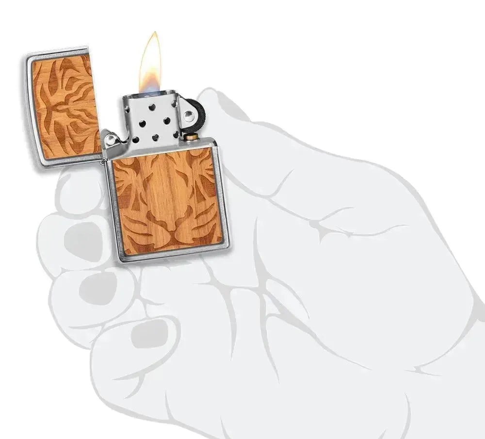 Zippo - WOODCHUCK Cherry Tiger Head - Game-On.no